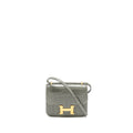 HERMES CONSTANCE MINI ALLIGATOR MISSISSIPPIENSIS 0V GRIS CIMENT GHW
