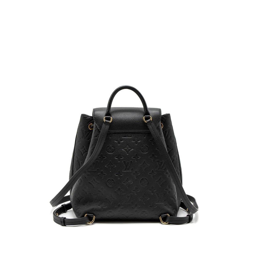 LOUIS VUITTON MONTSOURIS BACKPACK MONOGRAM EMPREINTE BLACK GHW (NEW VERSION)