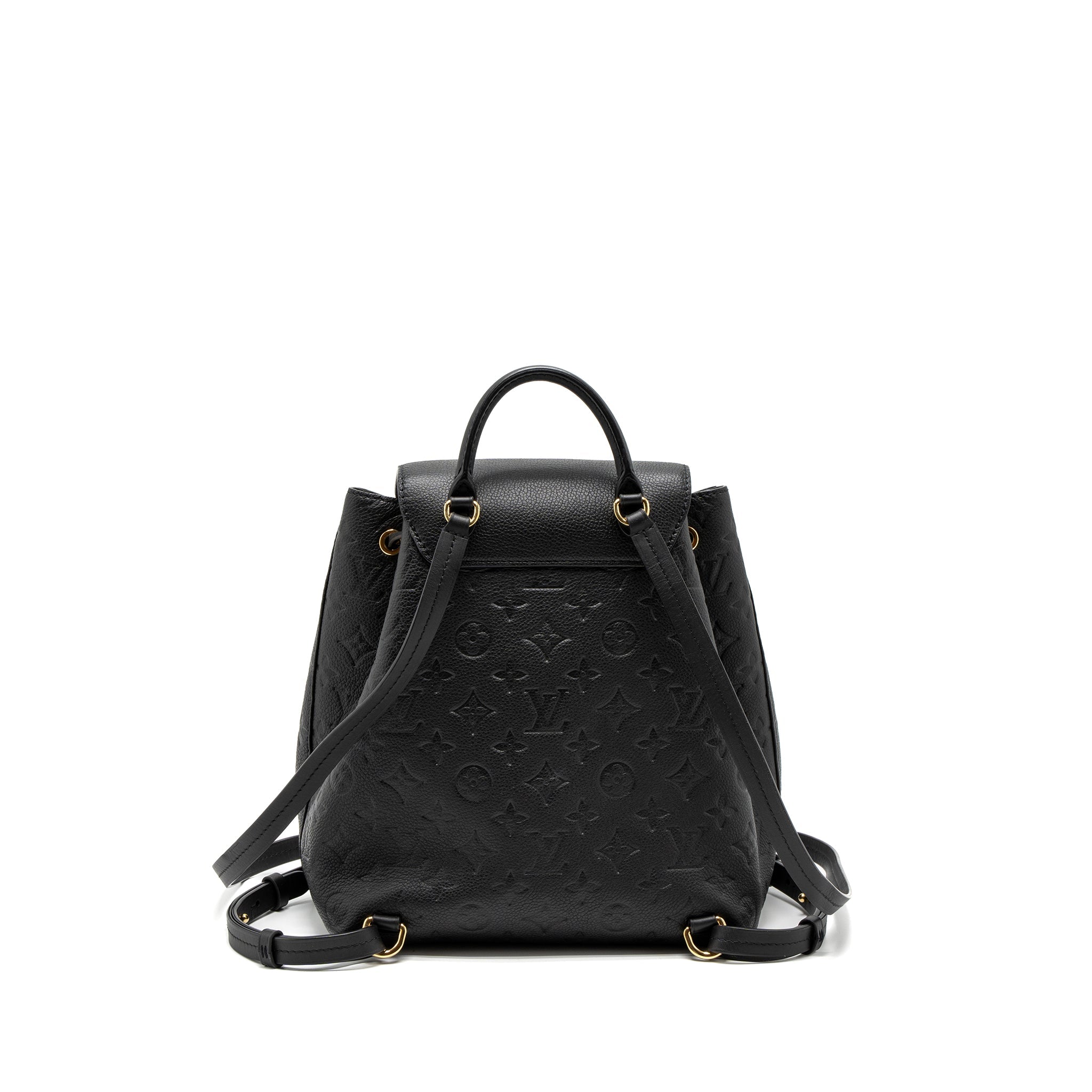 LOUIS VUITTON MONTSOURIS BACKPACK MONOGRAM EMPREINTE BLACK GHW (NEW VERSION)