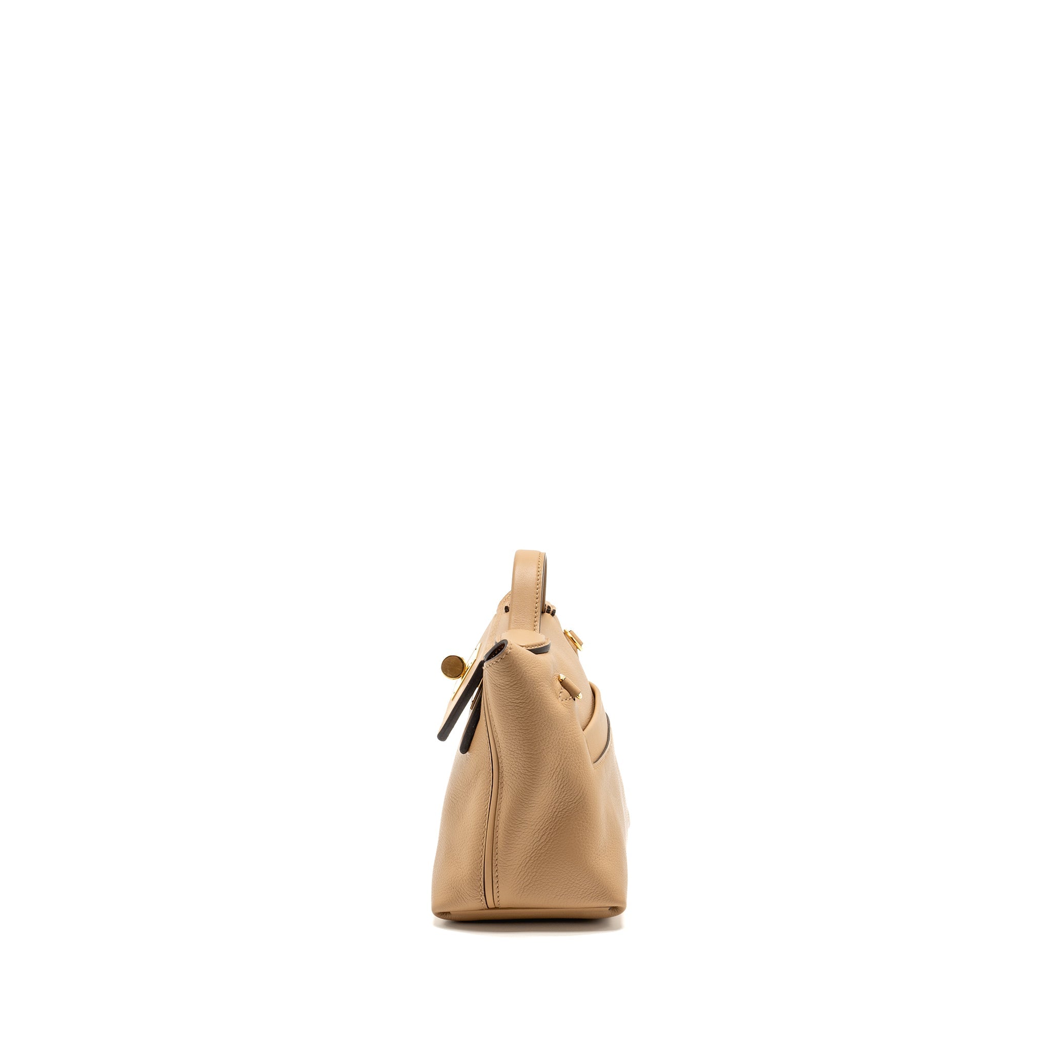 HERMES MINI 2424 24/24-21 BAG EVERCOLOR/SWIFT CHAI/FAUVE GHW