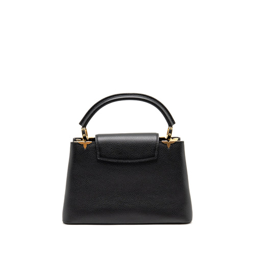 LOUIS VUITTON CAPUCINES MM TAURILLON LEATHER BLACK GHW