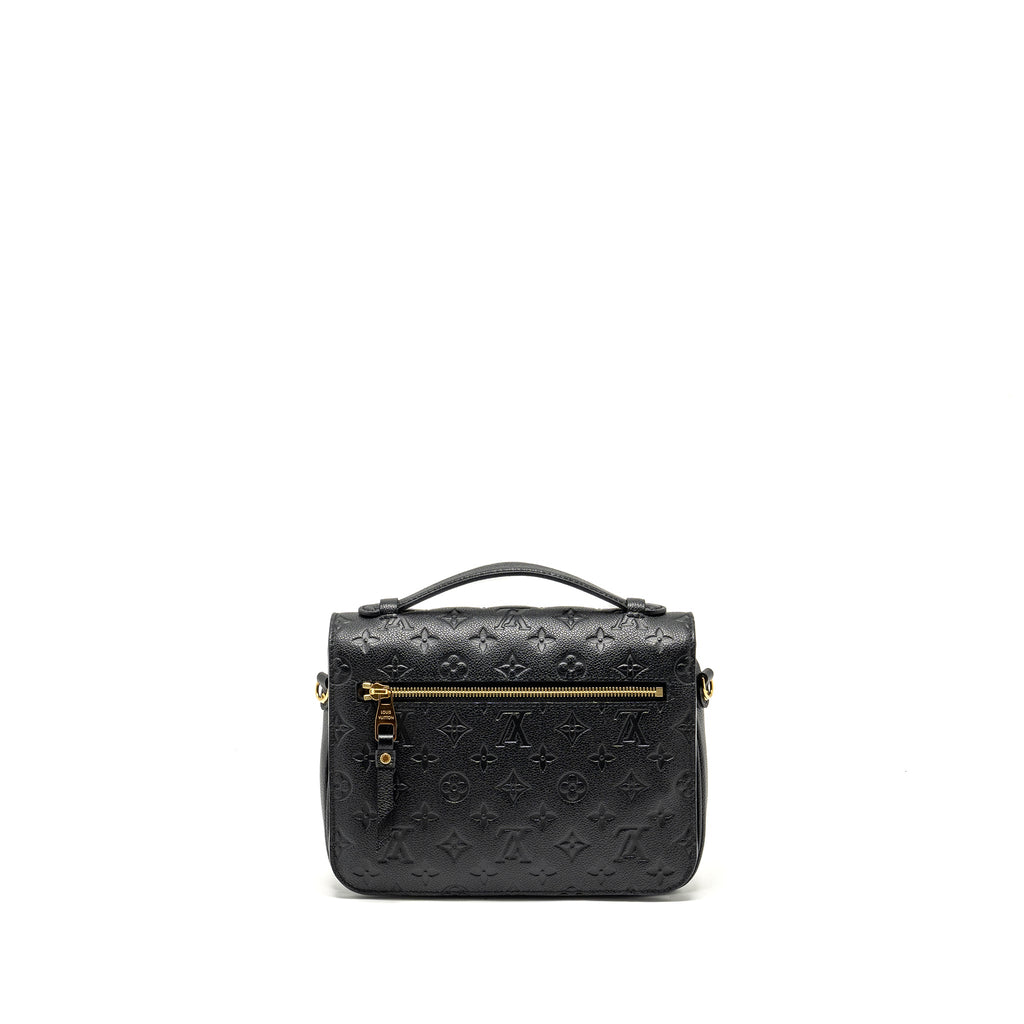 LOUIS VUITTON POCHETTE METIS MONOGRAM EMPREINTE BLACK GHW