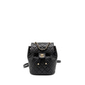 CHANEL QUILTED MINI BACKPACK CAVIAR BLACK LGHW (MICROCHIP)