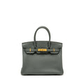 HERMES BIRKIN 30 TOGO VERT AMANDE GHW