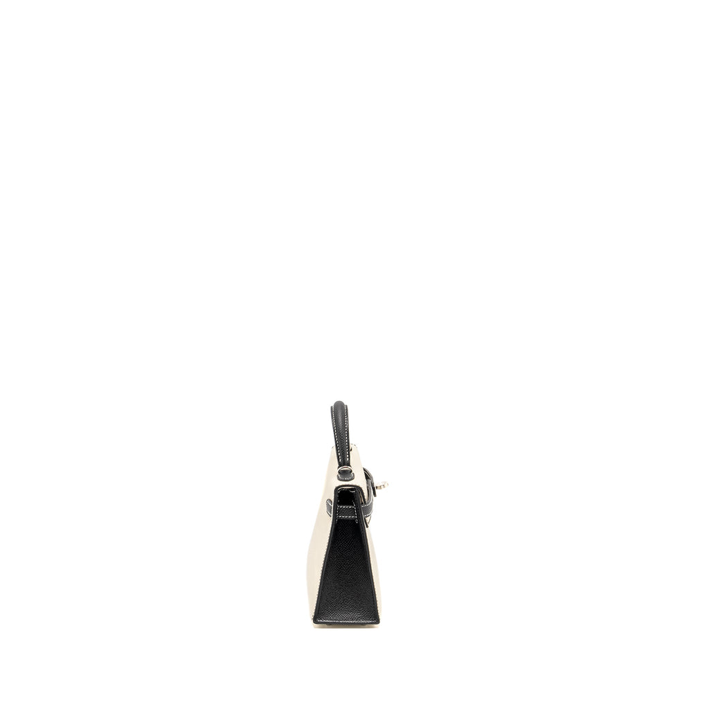 HERMES MINI KELLY II SPECIAL ORDER EPSOM NATA/BLACK SHW