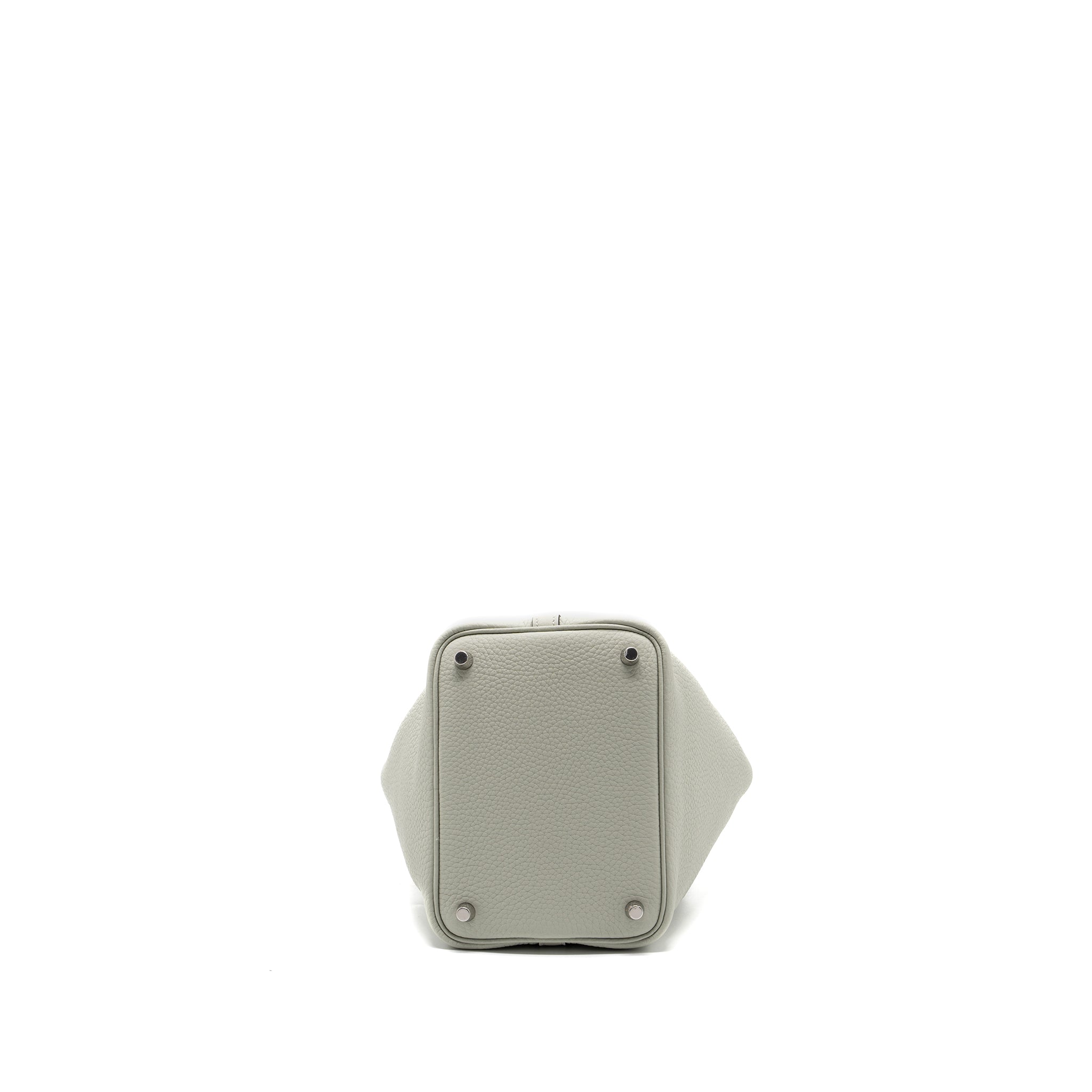 HERMES PICOTIN 18 LOCK BAG CLEMENCE / SWIFT GRIS NEVE/ VERT COMICS SHW