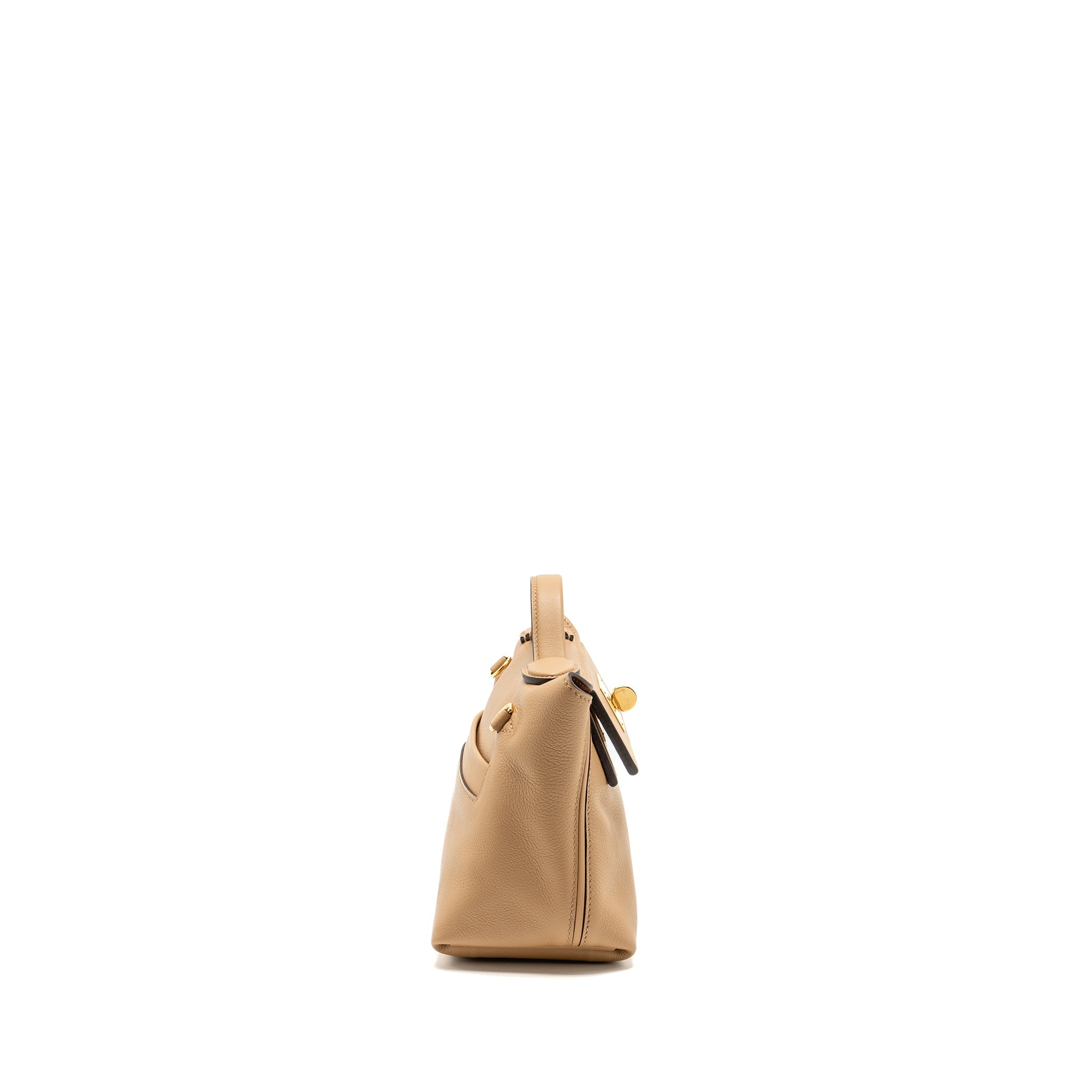 HERMES MINI 2424 24/24-21 BAG EVERCOLOR/SWIFT CHAI/FAUVE GHW