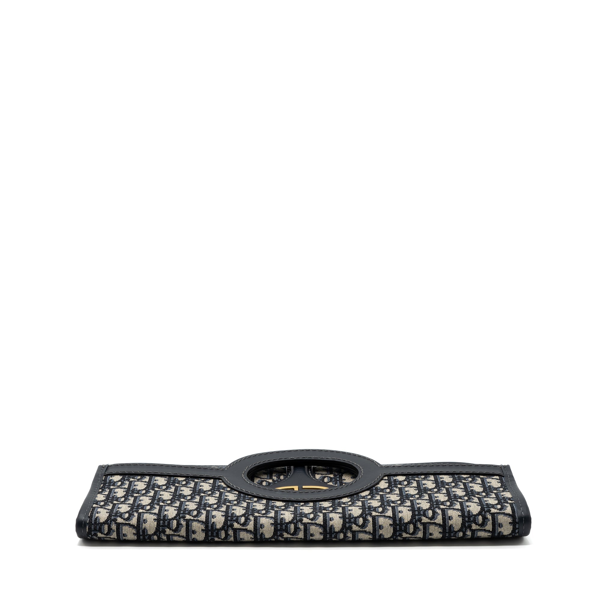 DIOR FOLDER CLUTCH BLUE DIOR OBLIQUE CANVAS/ LEATHER GHW