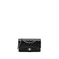 CHANEL MEDIUM CLASSIC DOUBLE FLAP BAG CAVIAR BLACK SHW