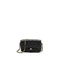CHANEL DOUBLE POCKET WALLET ON CHAIN CAVIAR BLACK LGHW (MICROCHIP)