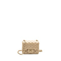 CHANEL MINI SQUARE FLAP BAG LAMBSKIN GOLD GHW