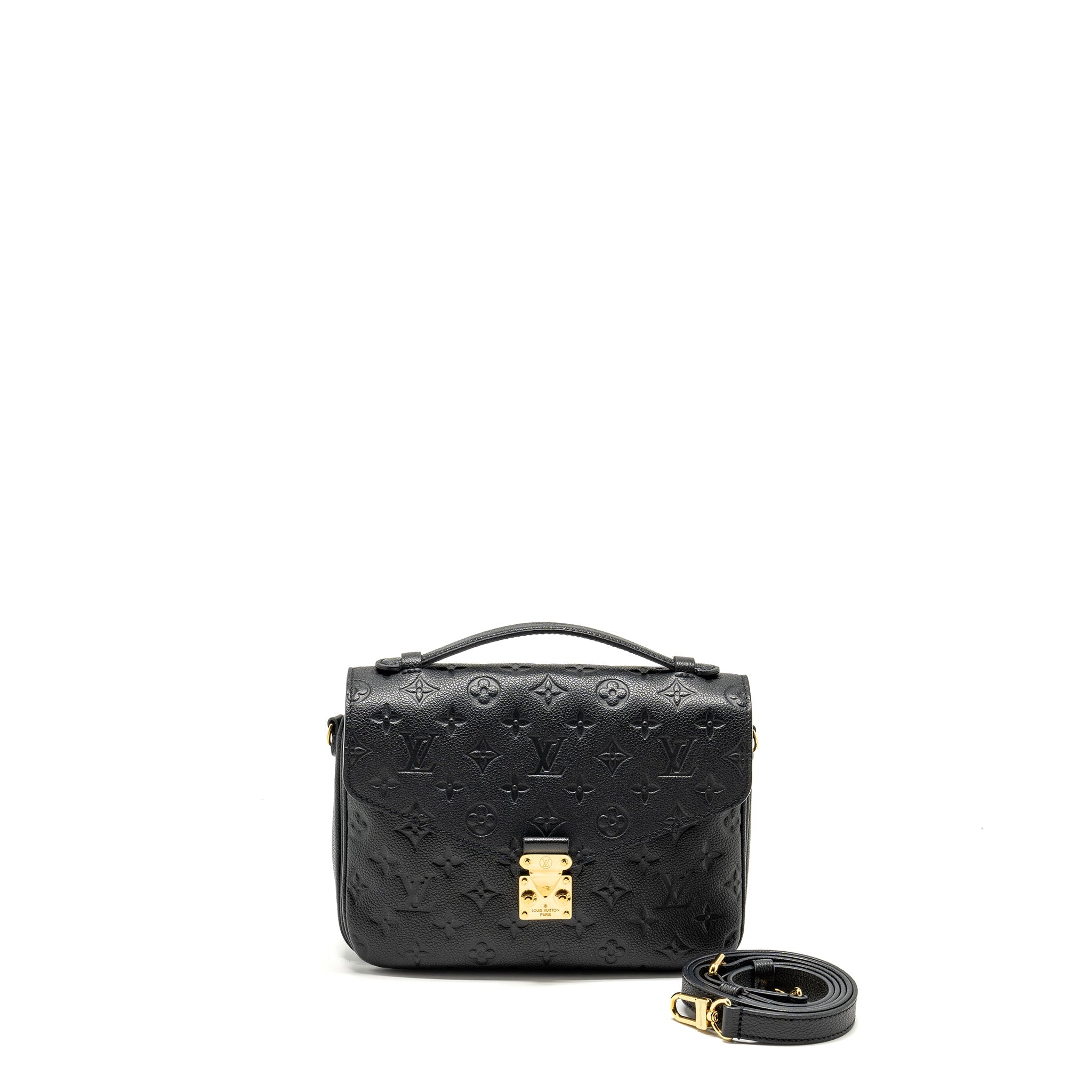 LOUIS VUITTON POCHETTE METIS MONOGRAM EMPREINTE BLACK GHW