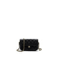 CHANEL DOUBLE POCKET WALLET ON CHAIN CAVIAR BLACK LGHW (MICROCHIP)