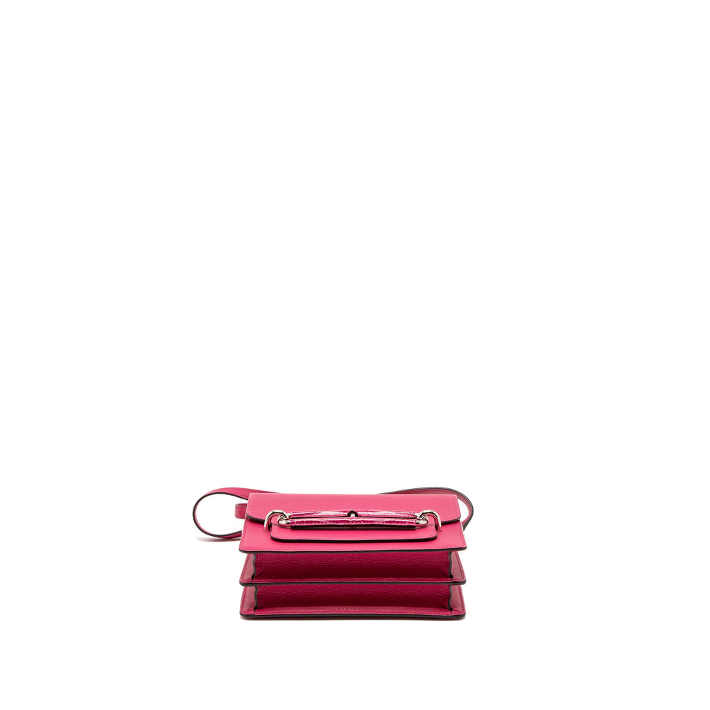 HERMES MINI ROULIS ALLIGATOR TOUCH EVERCOLOR ROSE MEXICO SHW