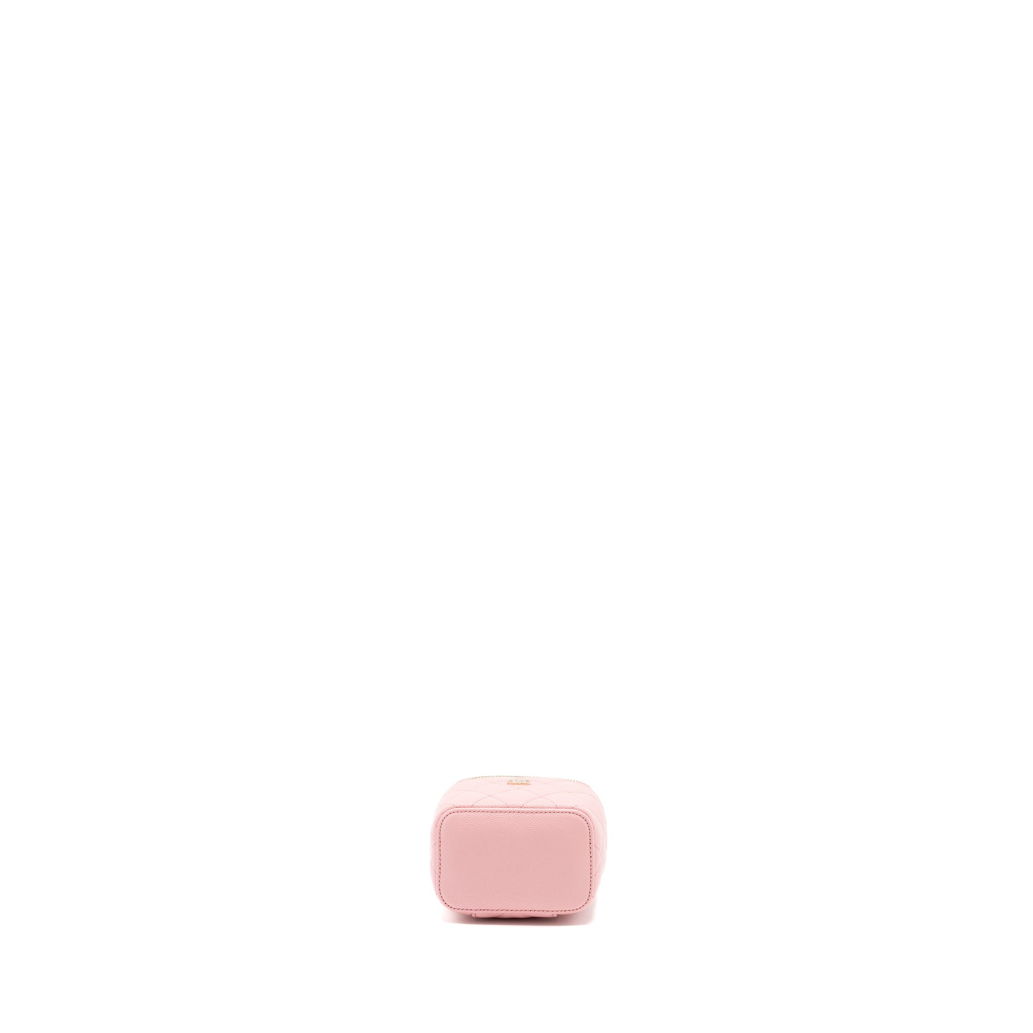 CHANEL MINI VANITY CASE CAVIAR PINK LGHW