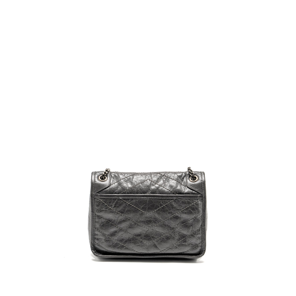 SAINT LAURENT NIKI BABY CALFSKIN GREY SHW