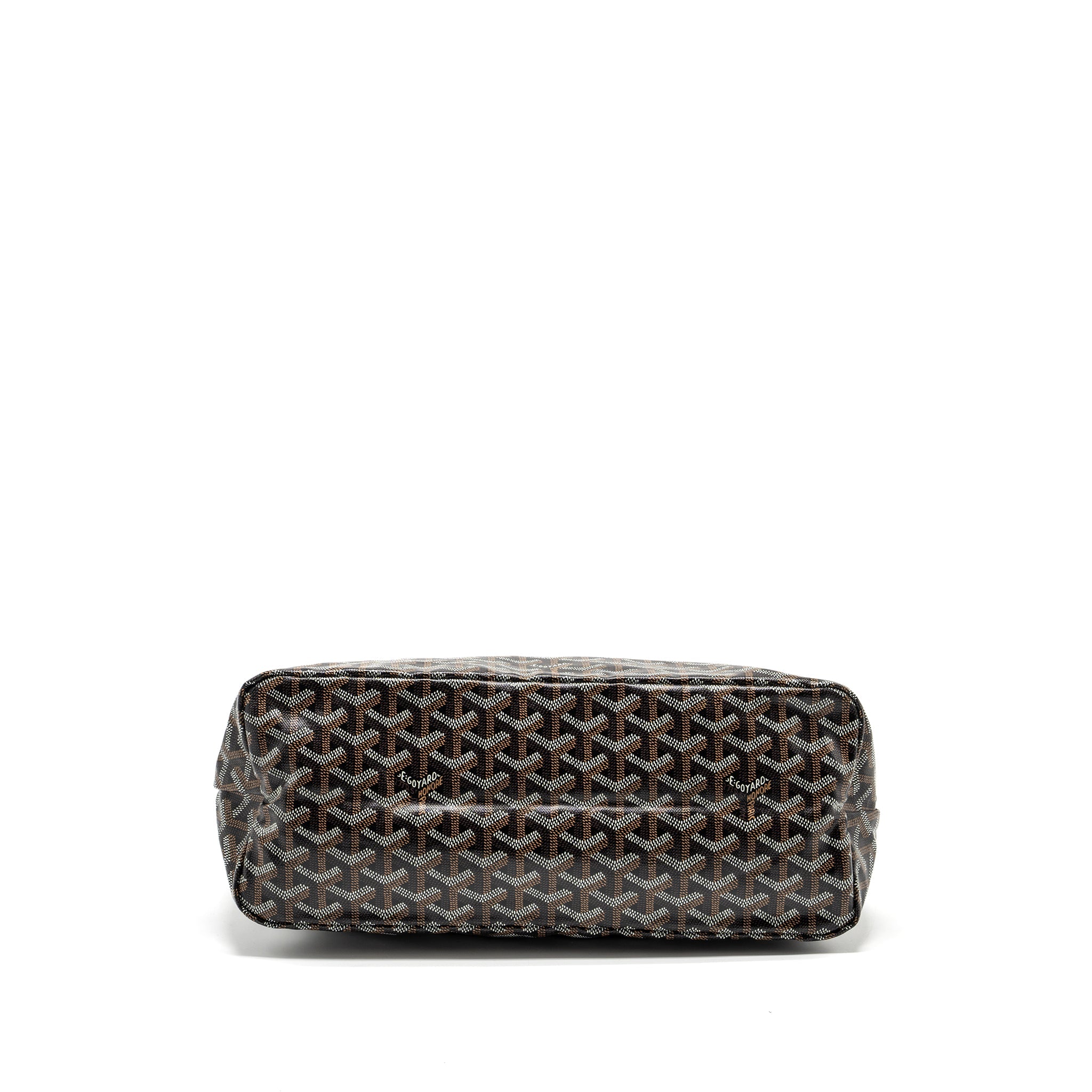 GOYARD BOHEME HOBO BAG GOYARDLINE CANVAS / CALFSKIN BLACK SHW