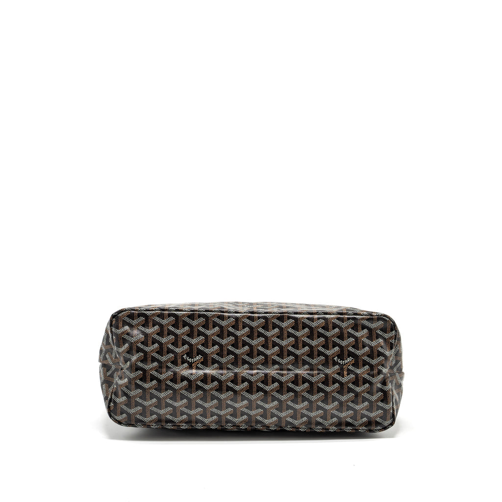 GOYARD BOHEME HOBO BAG GOYARDLINE CANVAS / CALFSKIN BLACK SHW