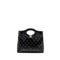 CHANEL 25P MINI 31 BAG SHINY LAMBSKIN BLACK LGHW (MICROCHIP)