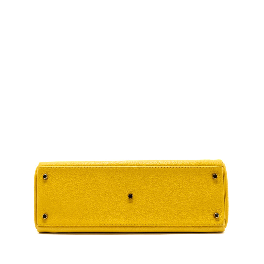 HERMES SHOULDER KELLY CLEMENCE 9D JAUNE AMBER GHW
