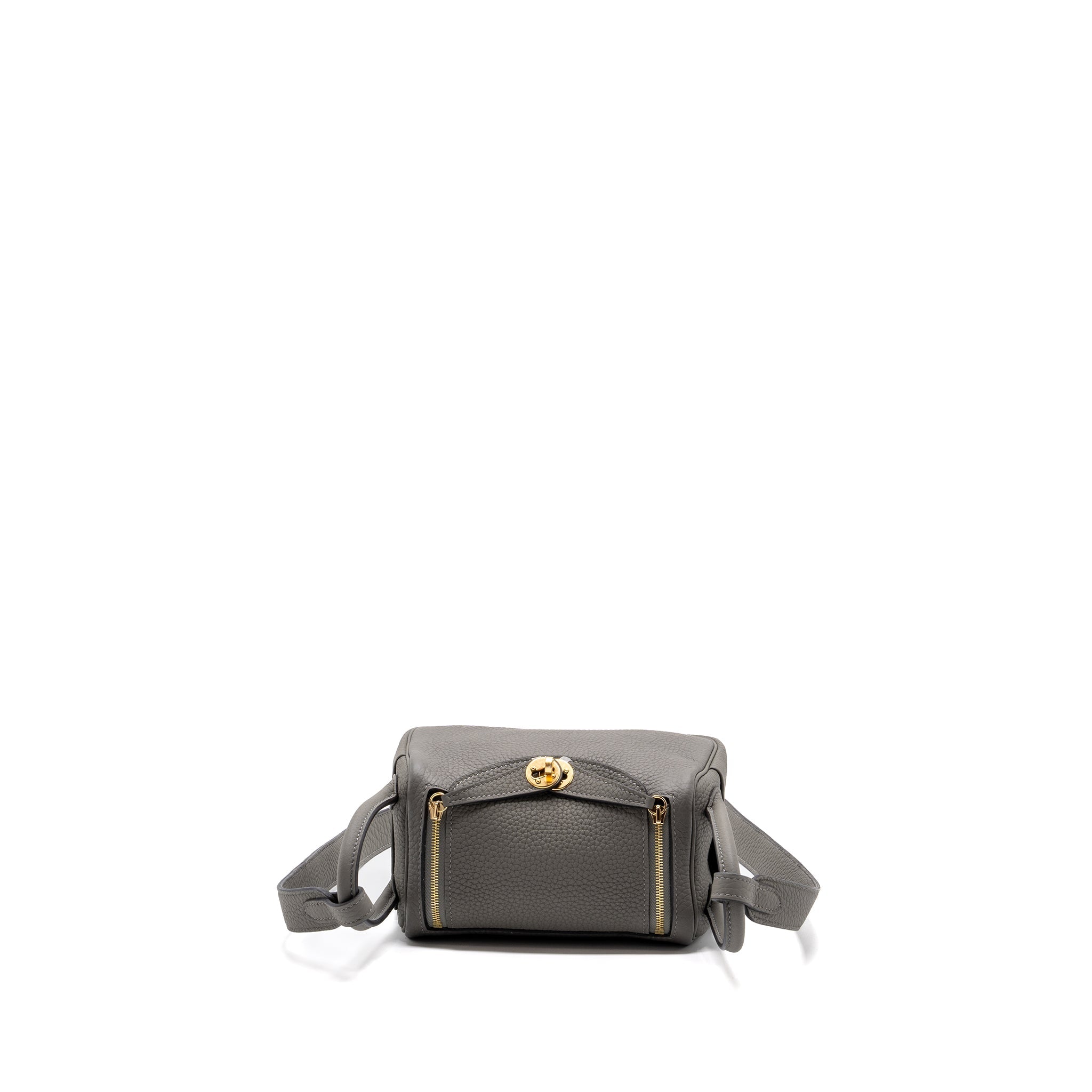 HERMES MINI LINDY CLEMENCE GRIS MEYER GHW