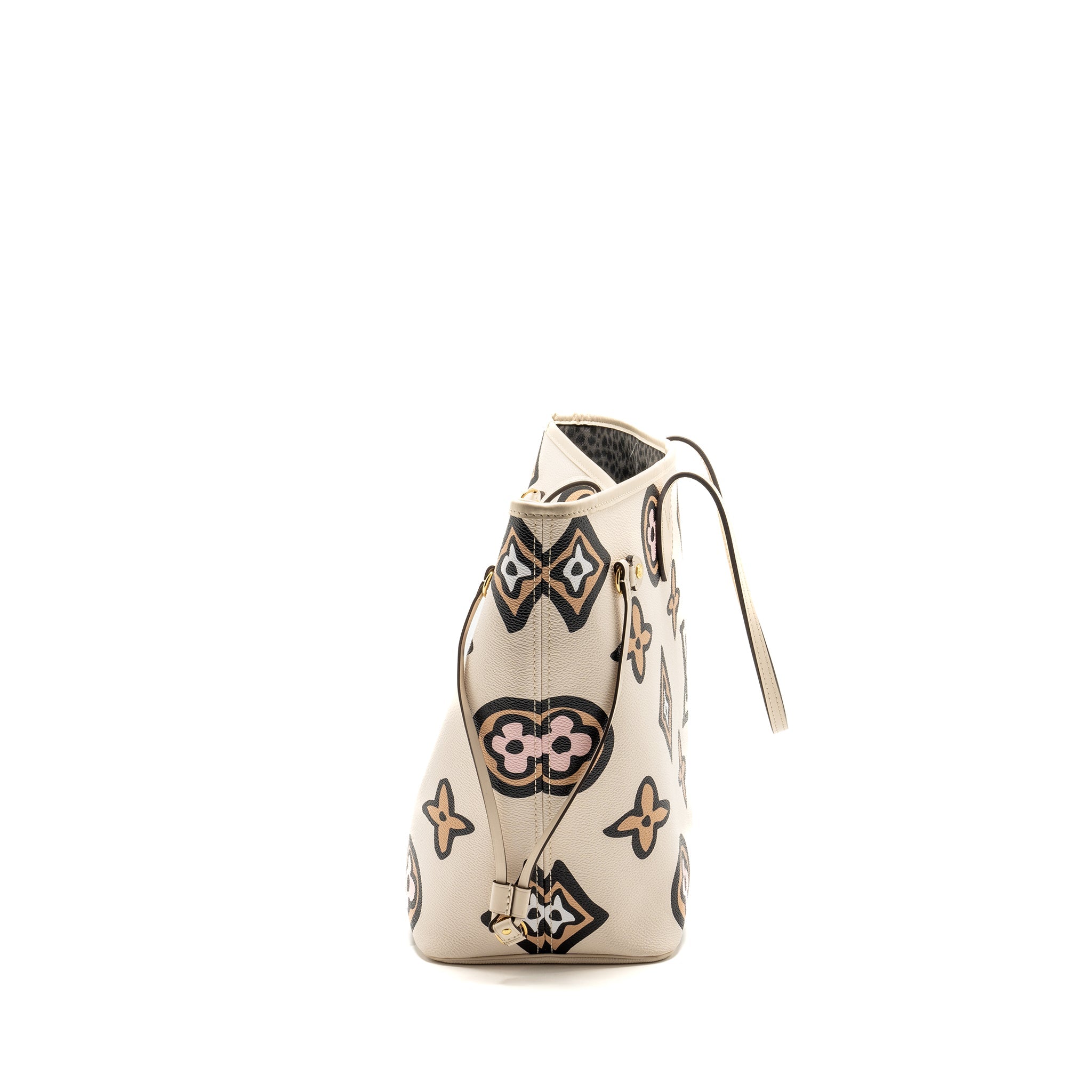 LOUIS VUITTON NEVERFULL MM WILD AT HEART EMPREINTE CREAM GHW