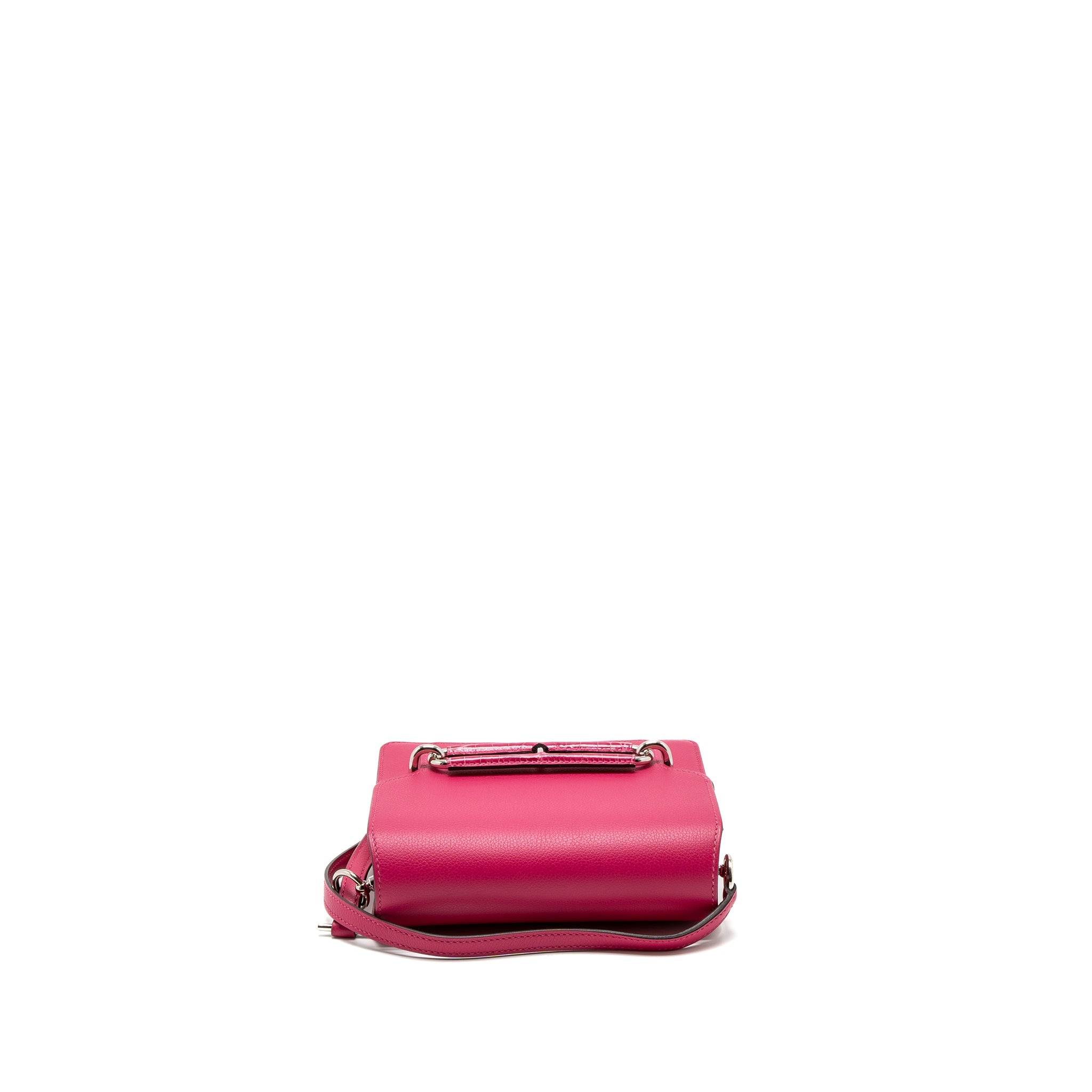 HERMES MINI ROULIS ALLIGATOR TOUCH EVERCOLOR ROSE MEXICO SHW