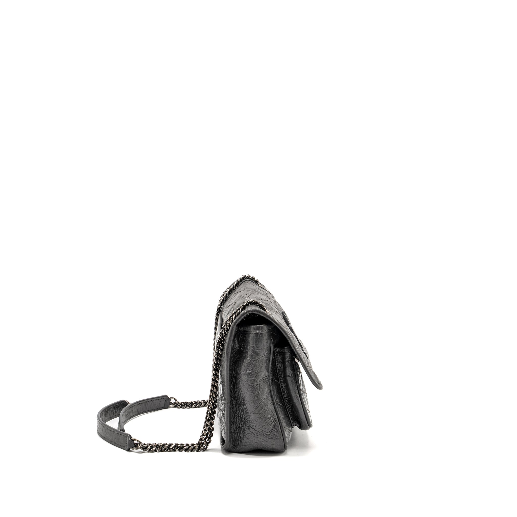 SAINT LAURENT NIKI BABY CALFSKIN GREY SHW