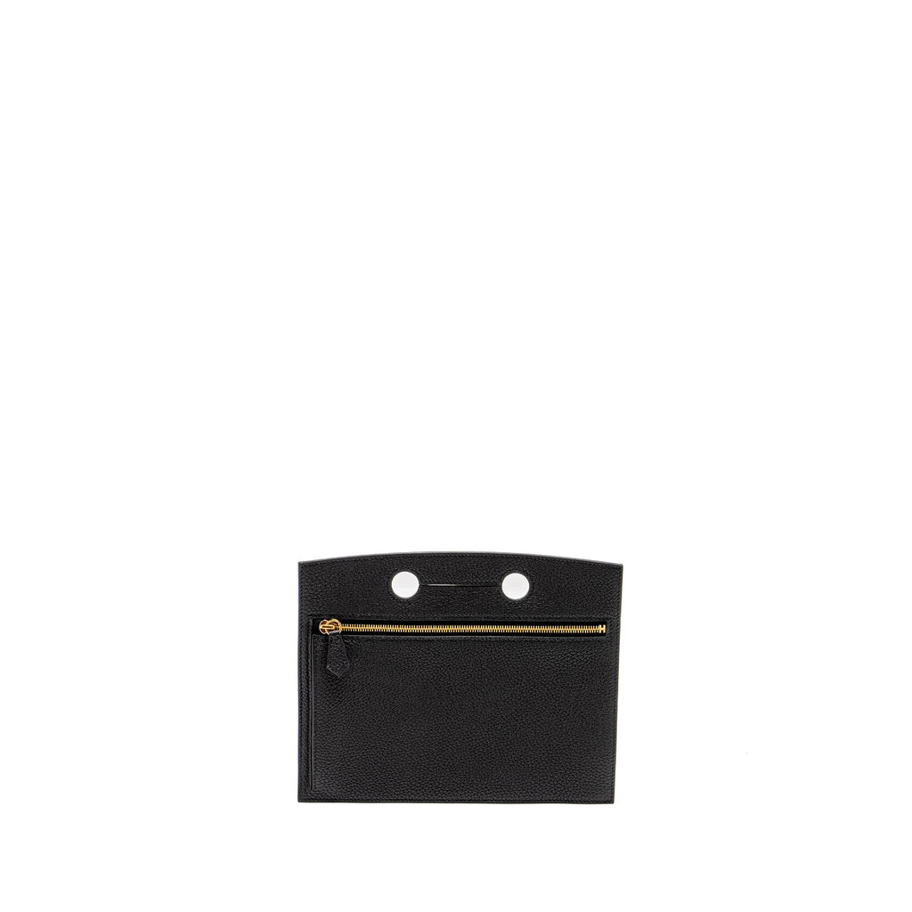 HERMES POCHETTE BACKPOCKET 25 TOGO BLACK GHW