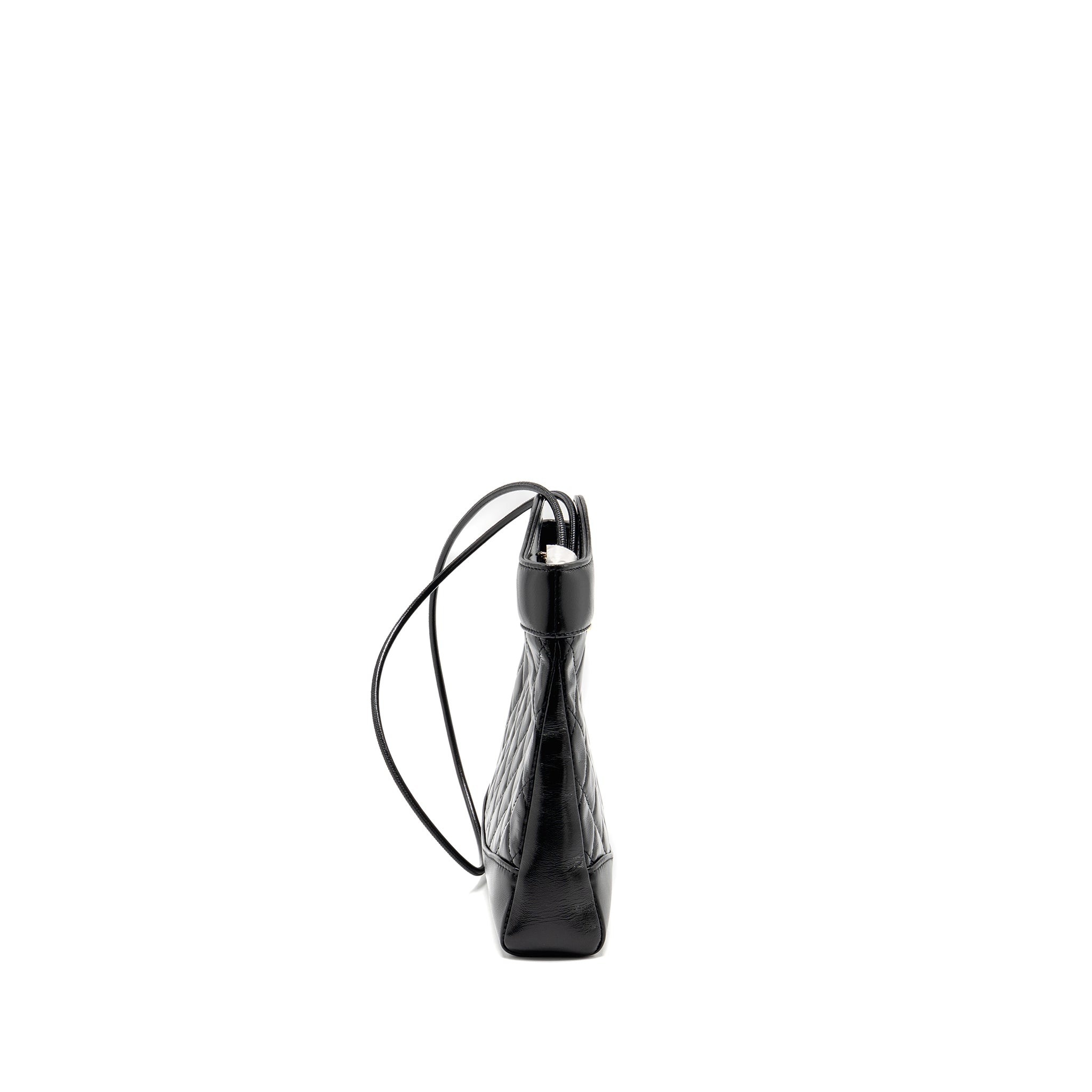 CHANEL 25P MINI 31 BAG SHINY LAMBSKIN BLACK LGHW (MICROCHIP)