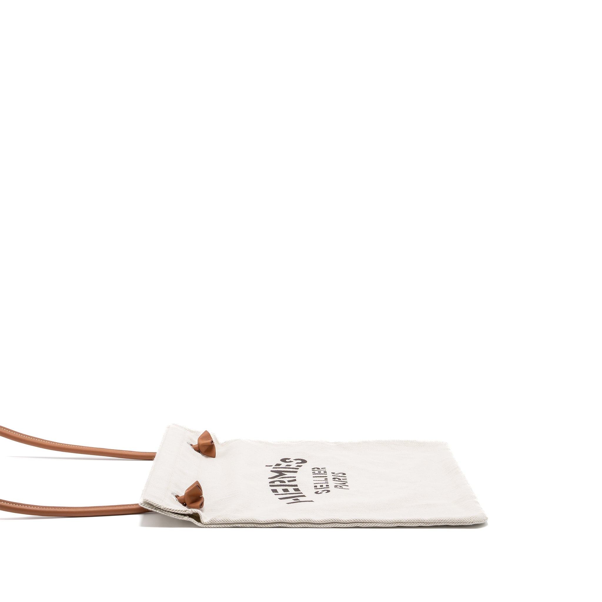 HERMES ALINE GROOMING BAG CANVAS CRAIE / GOLD
