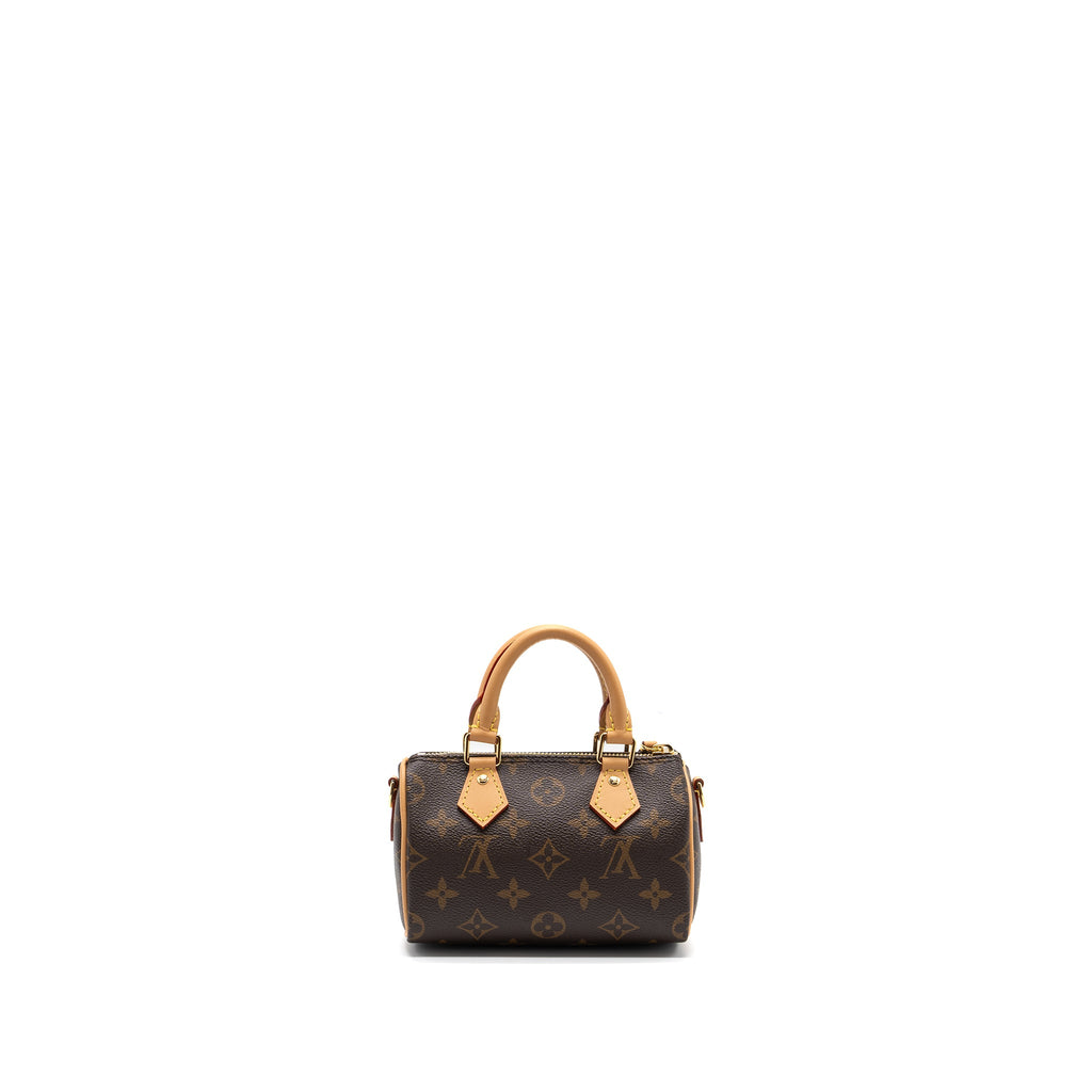 LOUIS VUITTON NANO SPEEDY MONOGRAM CANVAS GHW