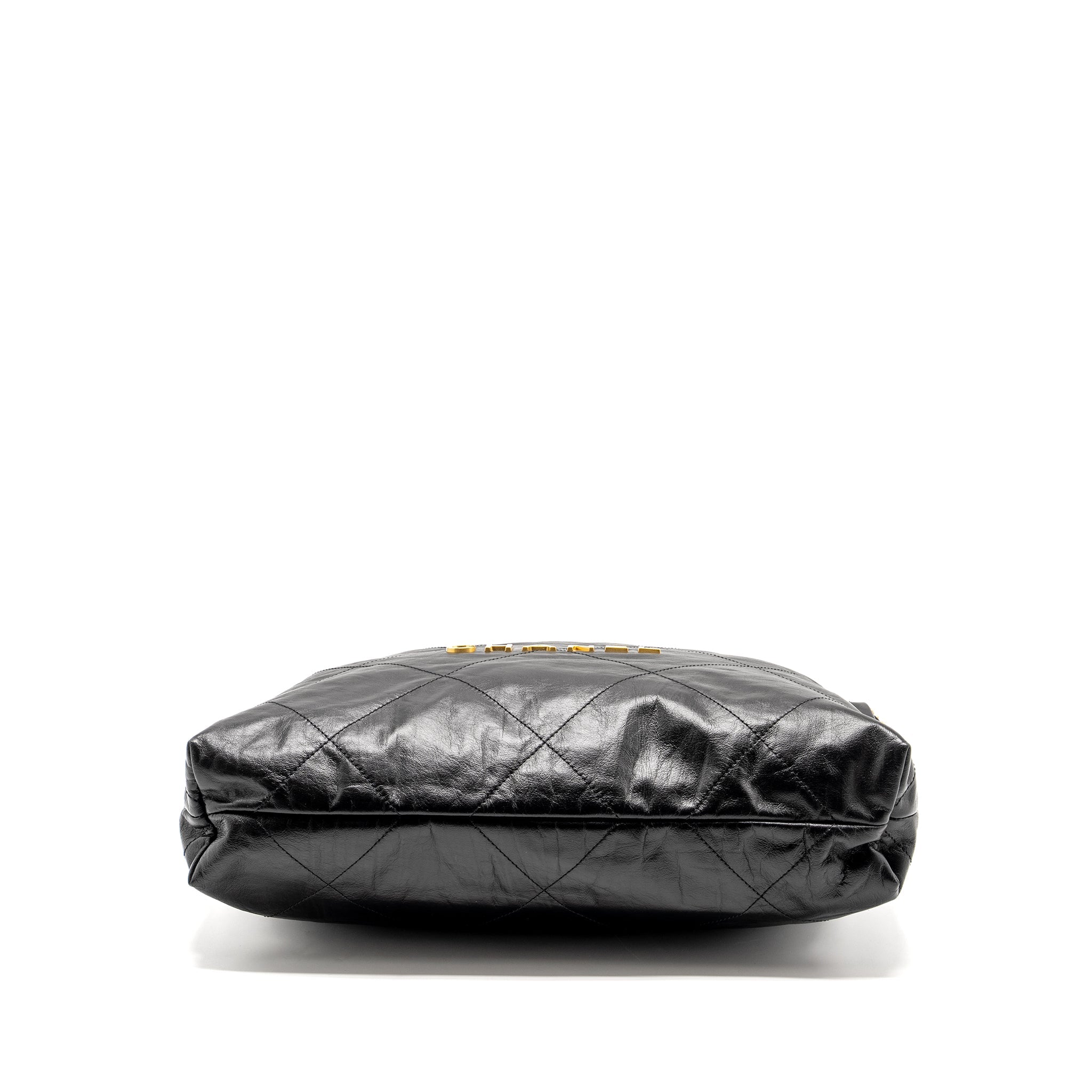 CHANEL 23A MEDIUM 22 BAG CALFSKIN BLACK GHW (MICROCHIP)
