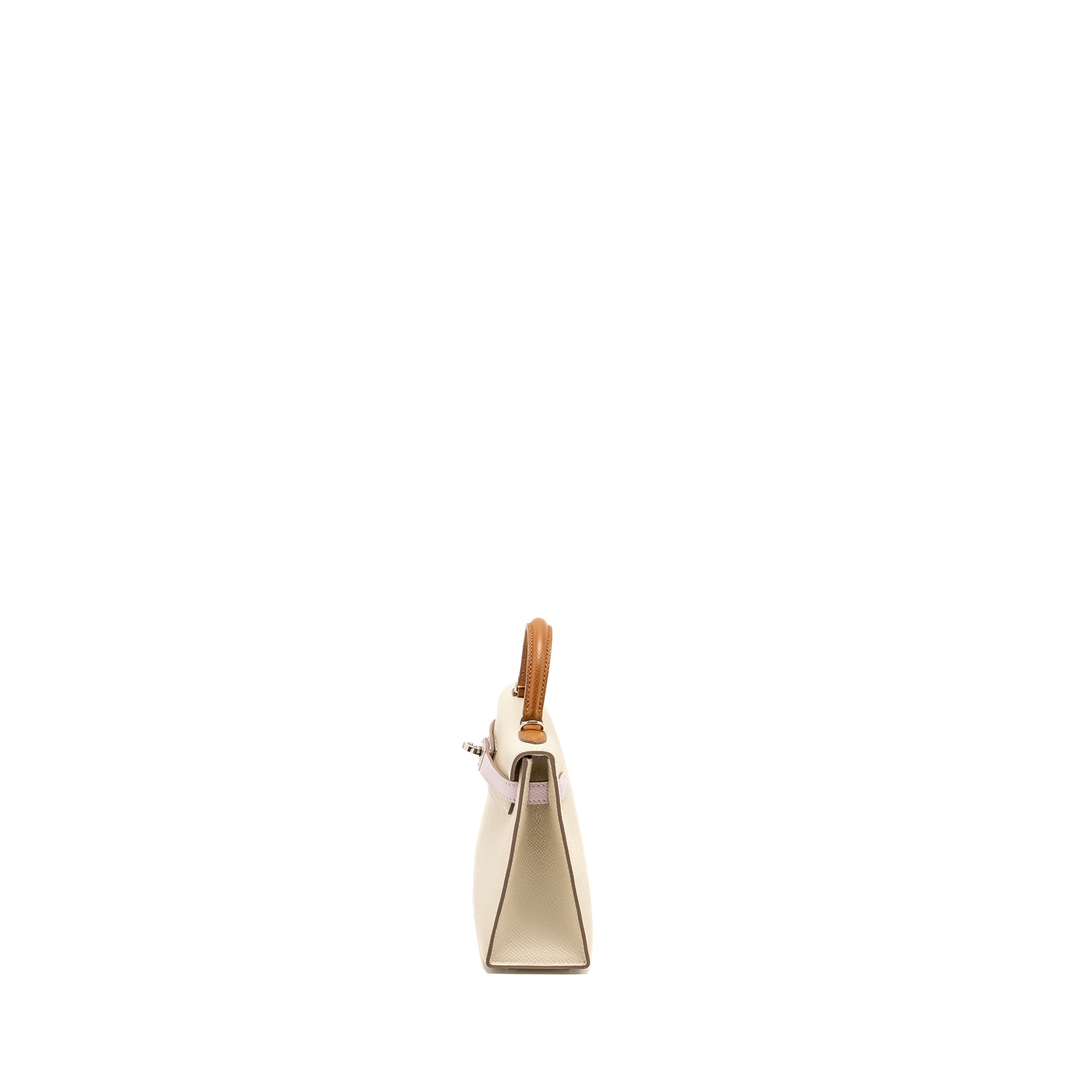 HERMES MINI KELLY II EPSOM CRAIE/MAUVE PALE/GOLD SHW