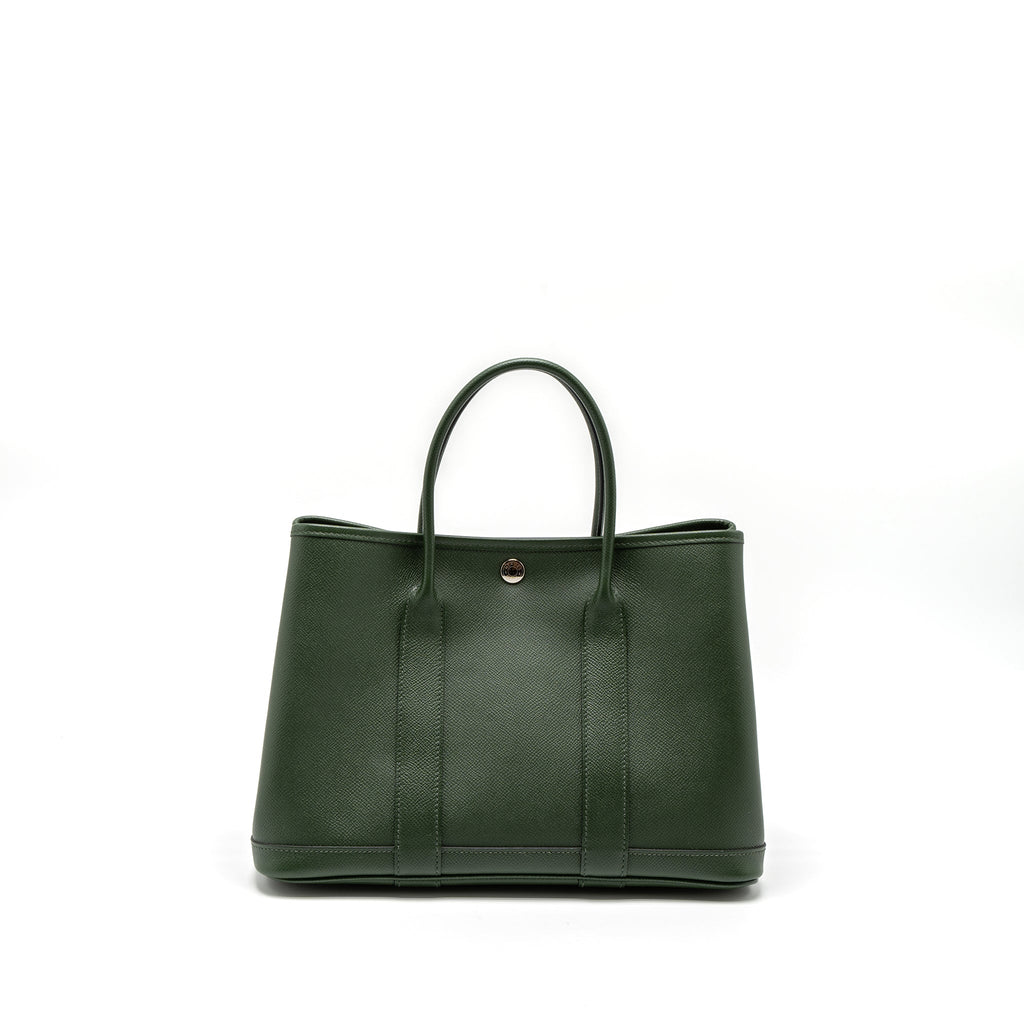 HERMES GARDEN PARTY 30 EPSOM VERT ANGLAIS SHW