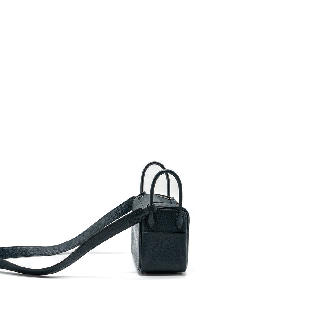 HERMES MINI LINDY CLEMENCE VERT CYPRES SHW