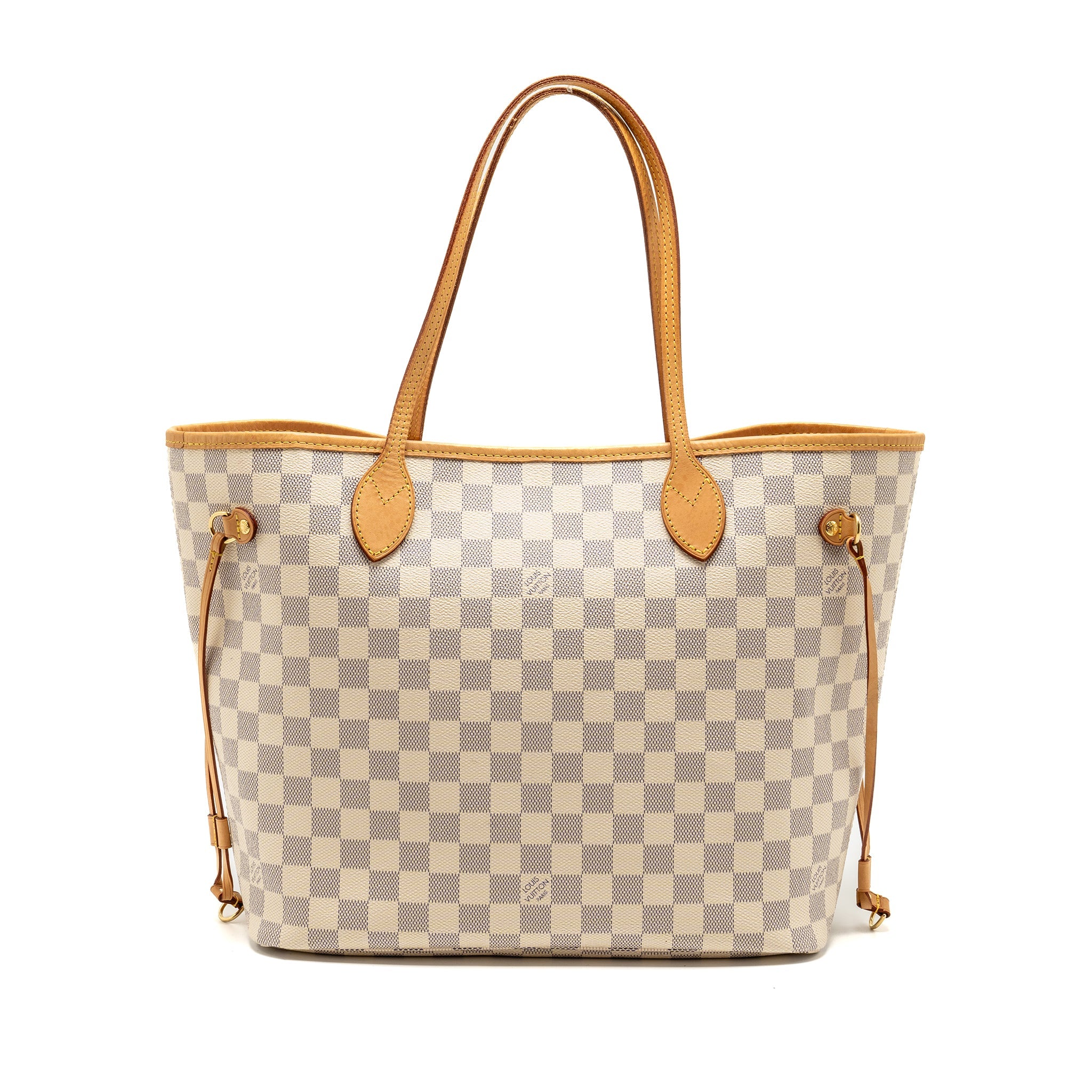 LOUIS VUITTON NEVERFULL MM DAMIER AZUR CANVAS GHW