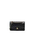 CHANEL MEDIUM CLASSIC DOUBLE FLAP BAG CAVIAR BLACK GHW