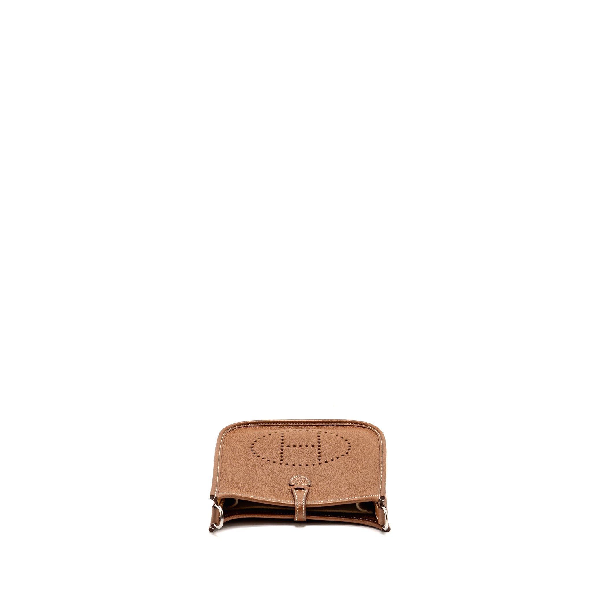HERMES MINI EVELYNE TAURILLON MAURICE GOLD SHW