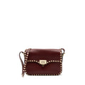VALENTINO ROCKSTUD FLAP BAG CALFSKIN RED GHW