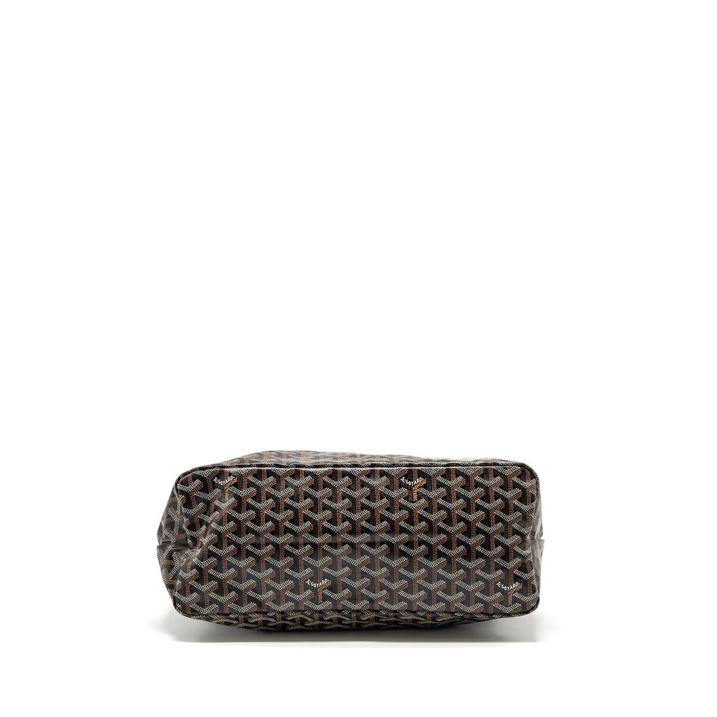 GOYARD BOHEME HOBO BAG GOYARDLINE CANVAS / CALFSKIN BLACK SHW