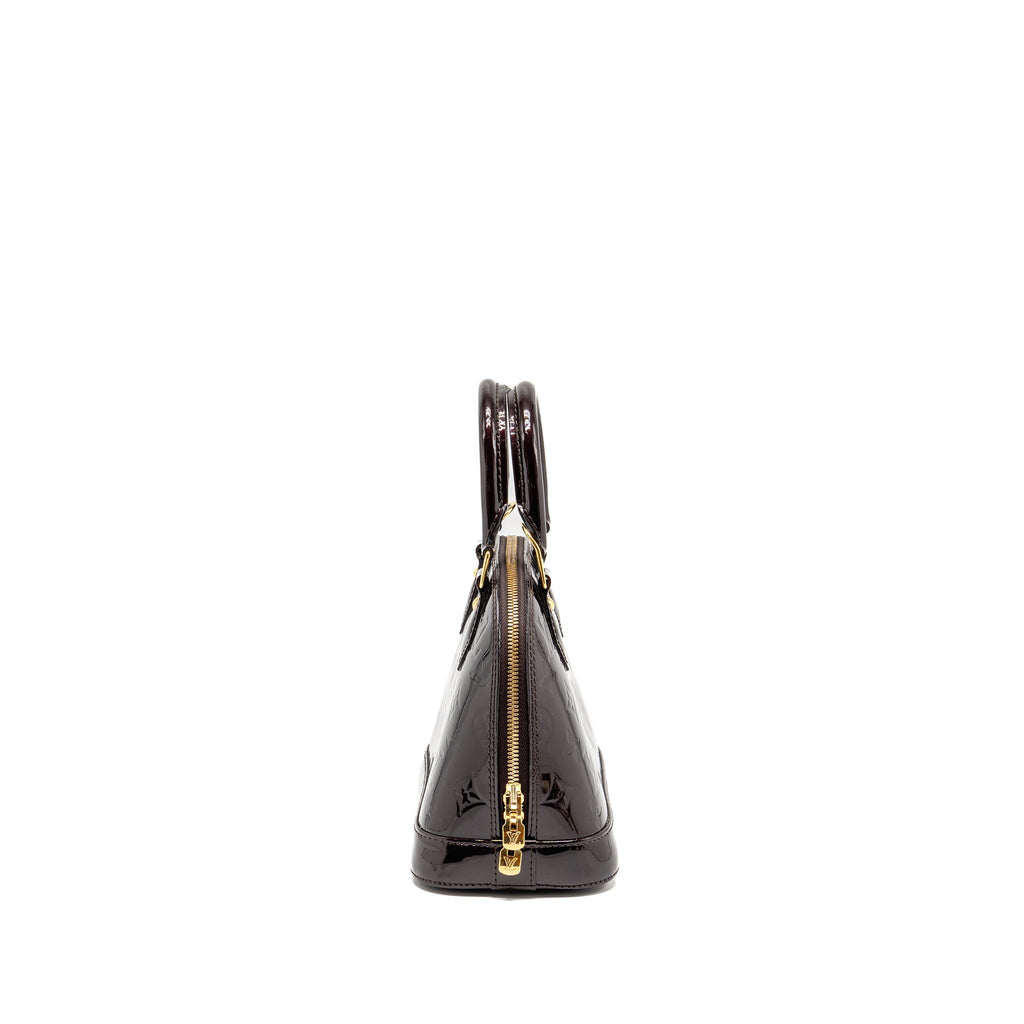 LOUIS VUITTON ALMA BB PATENT LEATHER AMATANTE GHW