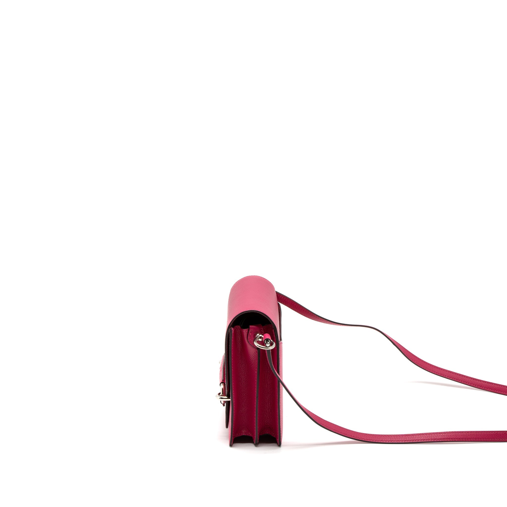 HERMES MINI ROULIS ALLIGATOR TOUCH EVERCOLOR ROSE MEXICO SHW