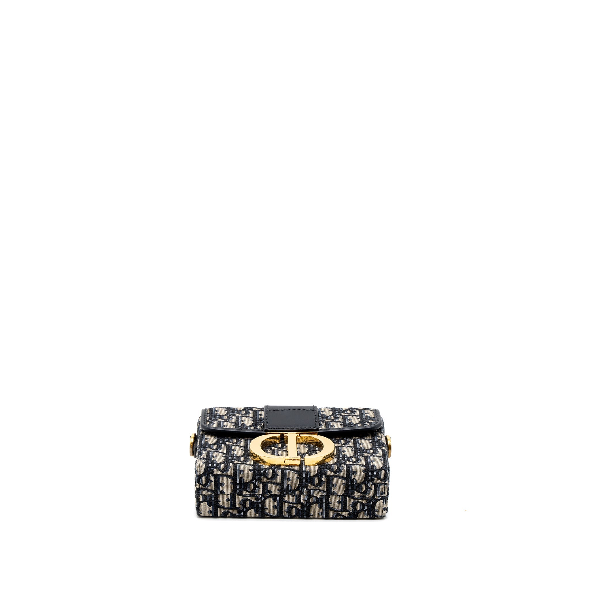 DIOR 30 MONTAIGNE BOX BAG BLUE DIOR OBLIQUE JACQUARD GHW