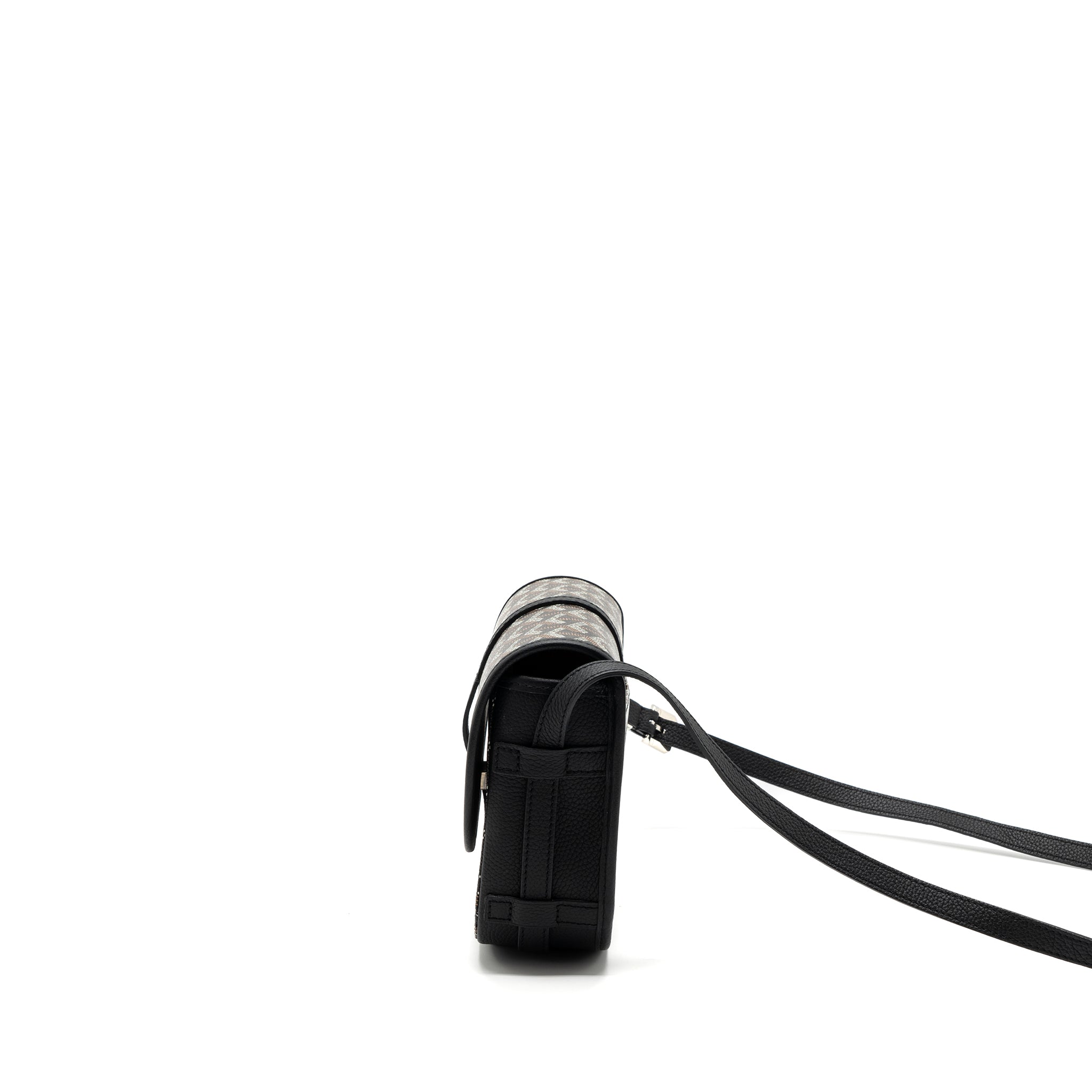 GOYARD MESSENGER BAG CALFSKIN/GOYARDINE CANVAS BLACK SHW