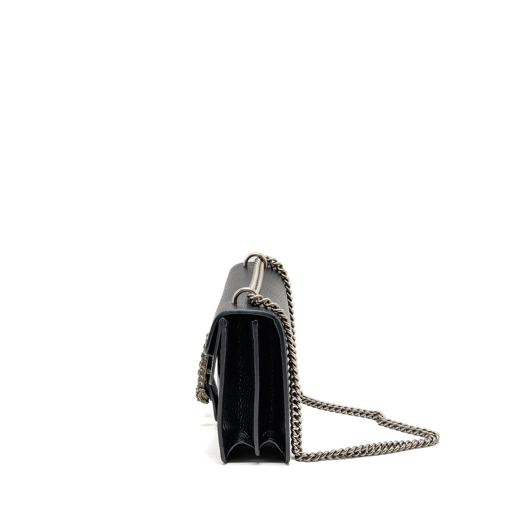 GUCCI MEDIUM DIONYSUS SHOULDER BAG CALFSKIN BLACK SHW