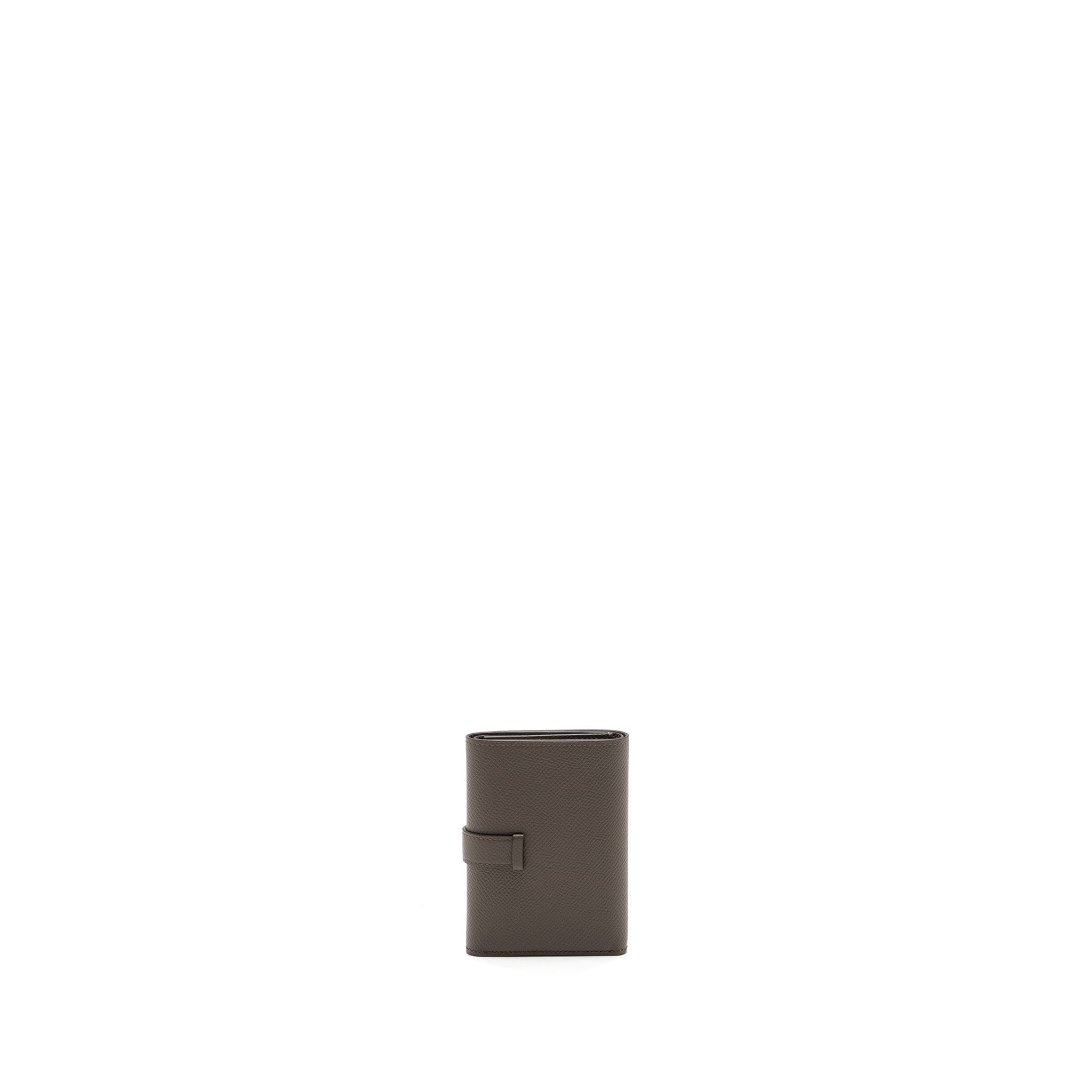 HERMES BEARN COMPACT WALLET EPSOM GRIS ETAIN RGHW