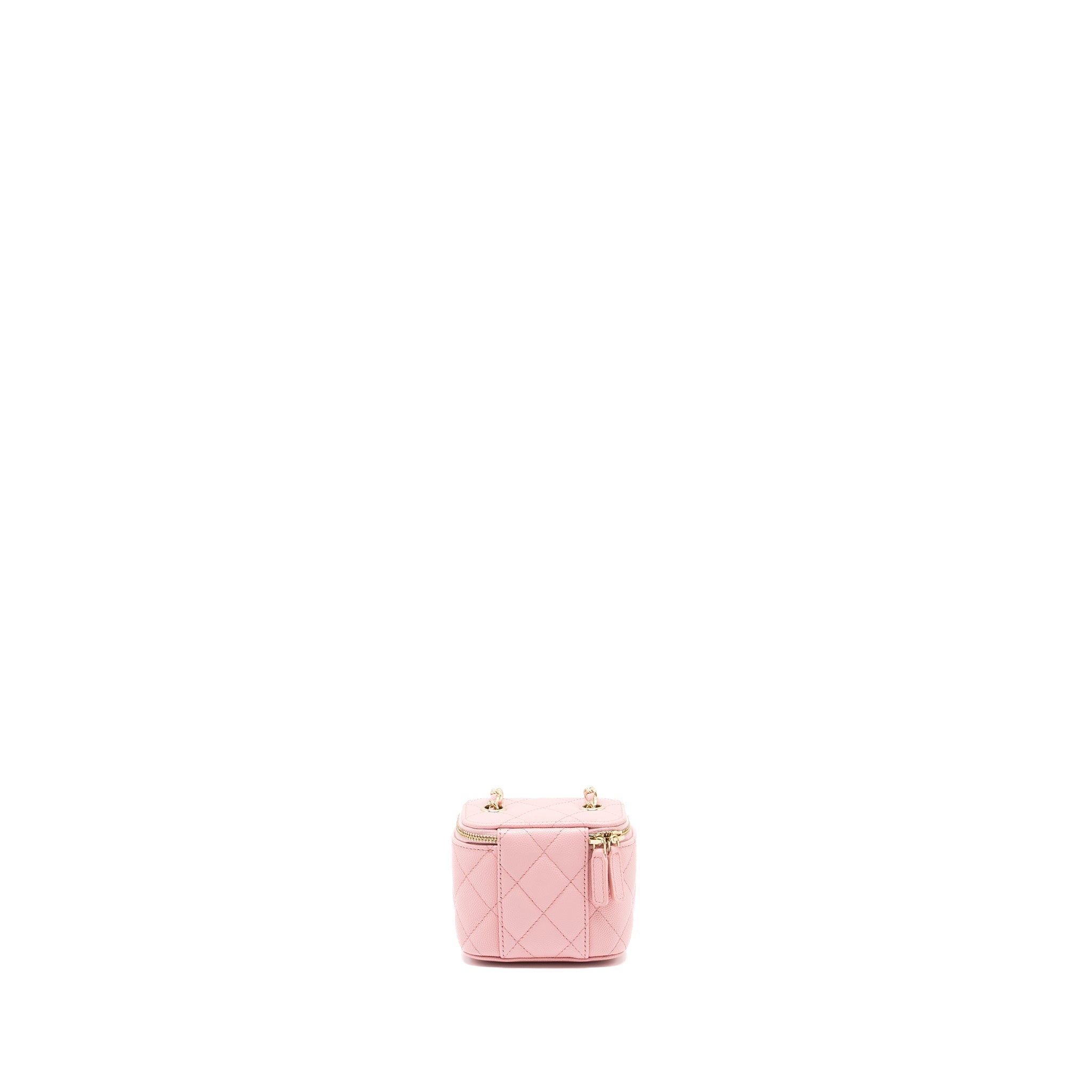 CHANEL MINI VANITY CASE CAVIAR PINK LGHW