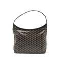 GOYARD BOHEME HOBO BAG GOYARDLINE CANVAS / CALFSKIN BLACK SHW