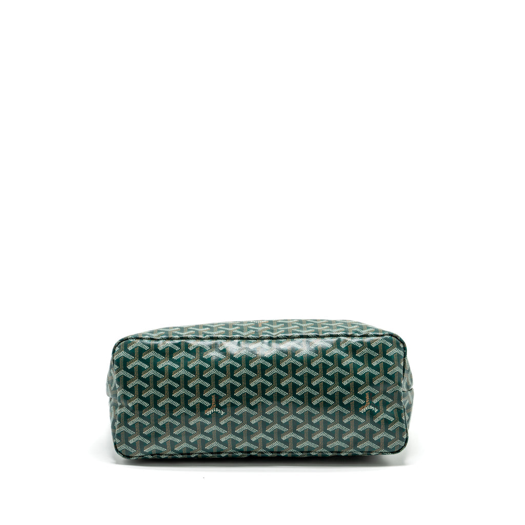 GOYARD BOHEME HOBO BAG GOYARDLINE CANVAS / CALFSKIN GREEN SHW